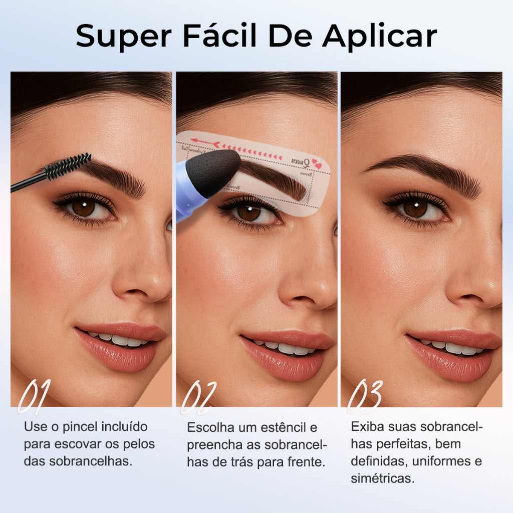 PerfectBrow™ Sace Lady Sobrancelhas Perfeitas - COMPRE 1 LEVE 2 + 10 Moldes Grátis
