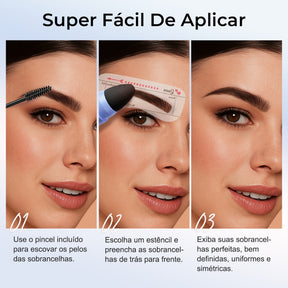 PerfectBrow™ Sace Lady Sobrancelhas Perfeitas - COMPRE 1 LEVE 2 + 10 Moldes Grátis