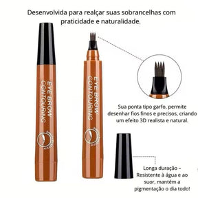 BrowMaster 7D Pro™ Caneta de Sobrancelhas Efeito Microblading