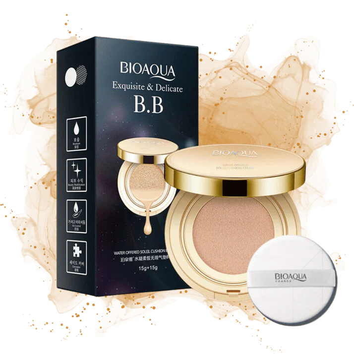 Base BioAqua™  - Alta cobertura e resistente à água e suor