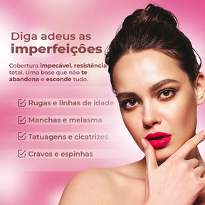 Base BioAqua™  - Alta cobertura e resistente à água e suor