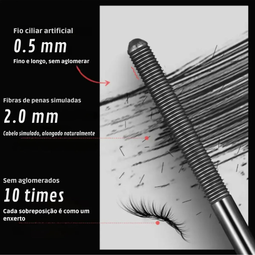 BellaLash Ultra™ Máscara de Cílios Definição Natural 4D
