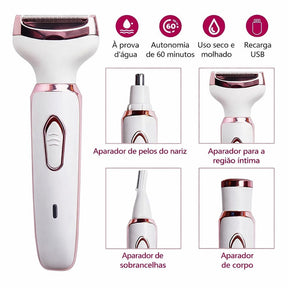 SmartDepil 4D Pro™ Depilador Multifuncional 4 em 1 Premium